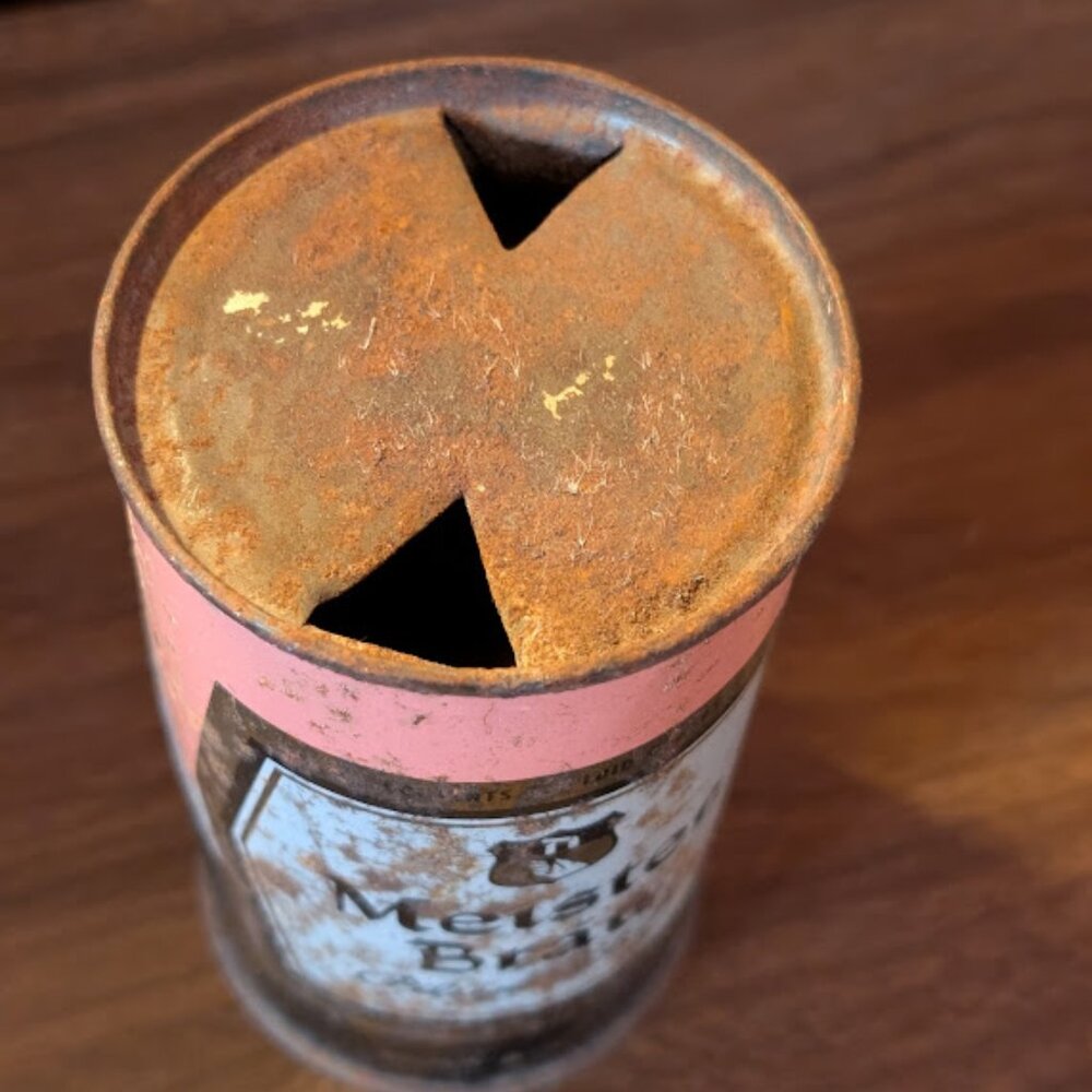 Vintage Meister Brau Beer Can 1956 Heavily Rusted - Picture 7 of 11
